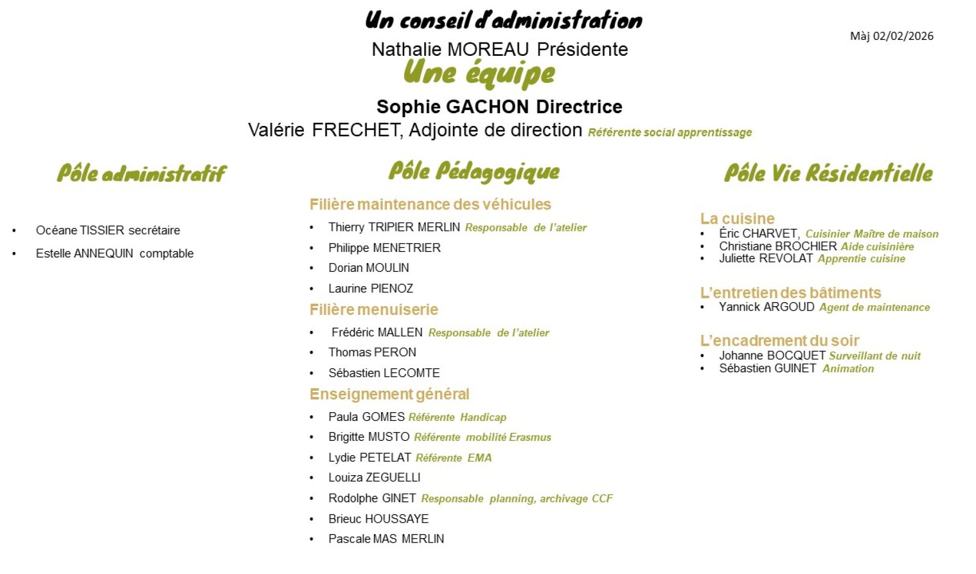organigramme 26 27